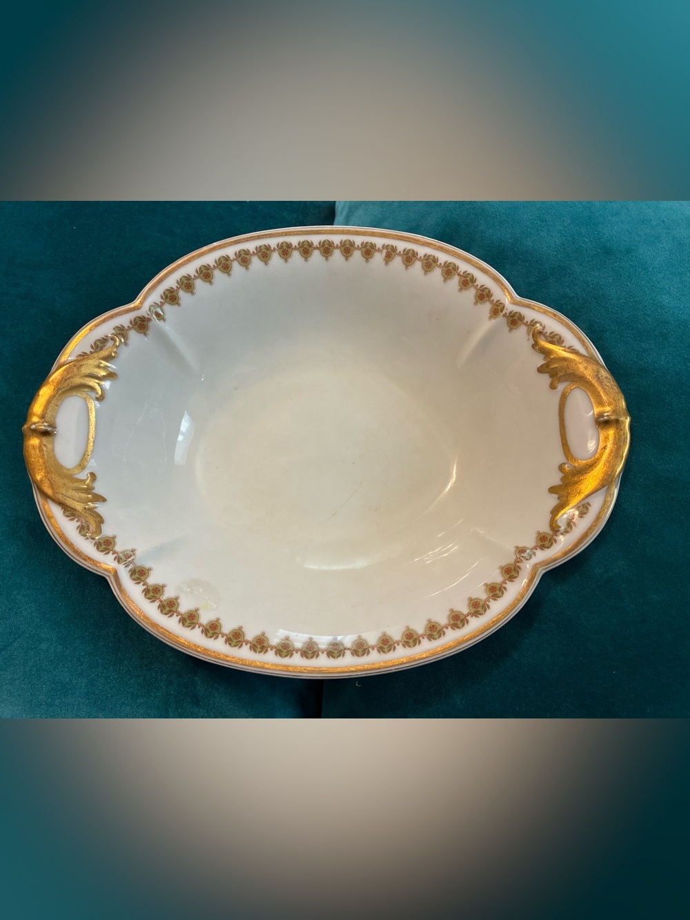 Vintage Haviland Limoges Schleiger 576 Oval Vegetable Bowl